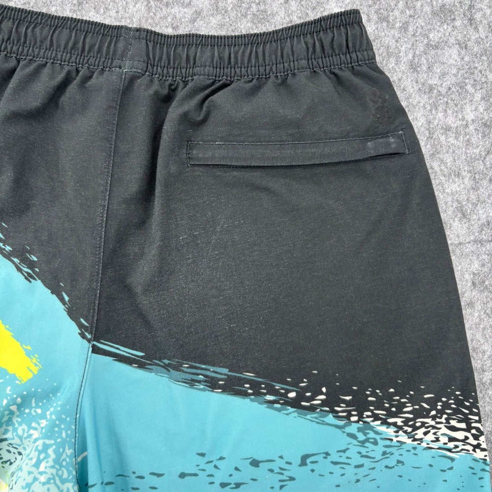 Chubbies Mens Swim Trunks Small 7 Inch Inseam Multicolor Brushstroke Black Teal - Picture 7 of 11